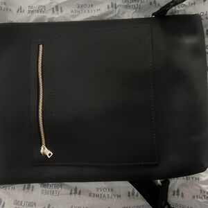 Portland Leather Laptop Backpack (Black) - Brand New
